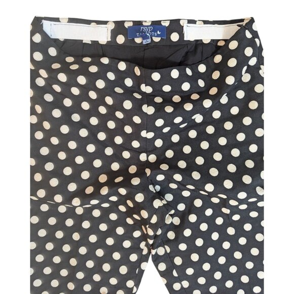 Talbots RSVP Womens Size 6 Black White Polka Dot Ankle Pants - Picture 4 of 8